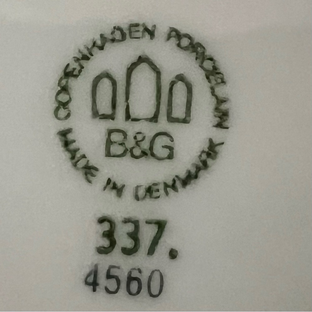 Vintage BING & GRONDAHL (B&G) Copenhagen PORCELAIN Mini PLATE Made in Denmark - Picture 4 of 8